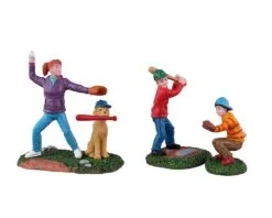 Lemax BASEBALL PRACTICE, SET OF 3