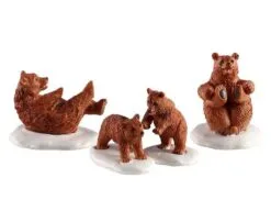 LEMAX BEAR FAMILY SNOW DAY, SATZ VON 4
