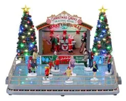 LEMAX CHRISTMAS GROVE SKATING RINK, MIT 4.5V ADAPTER