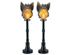 LEMAX GARGOYLE LAMP POST, SATZ VON 2, B/O (4.5V)