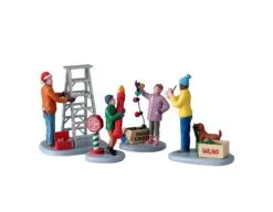 LEMAX GETTING READY TO DECORATE, SATZ VON 4