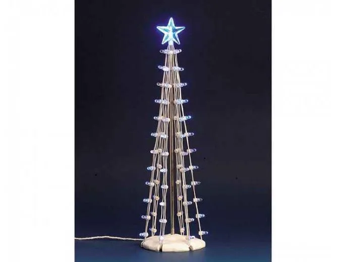 LEMAX LIGHTED SILHOUETTE TREE(BLUE), L,
