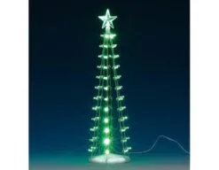 LEMAX LIGHTED SILHOUETTE TREE (GREEN), B/O (4.5V)