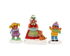 Lemax MRS. CLAUS AND COOKIES, SET OF 3