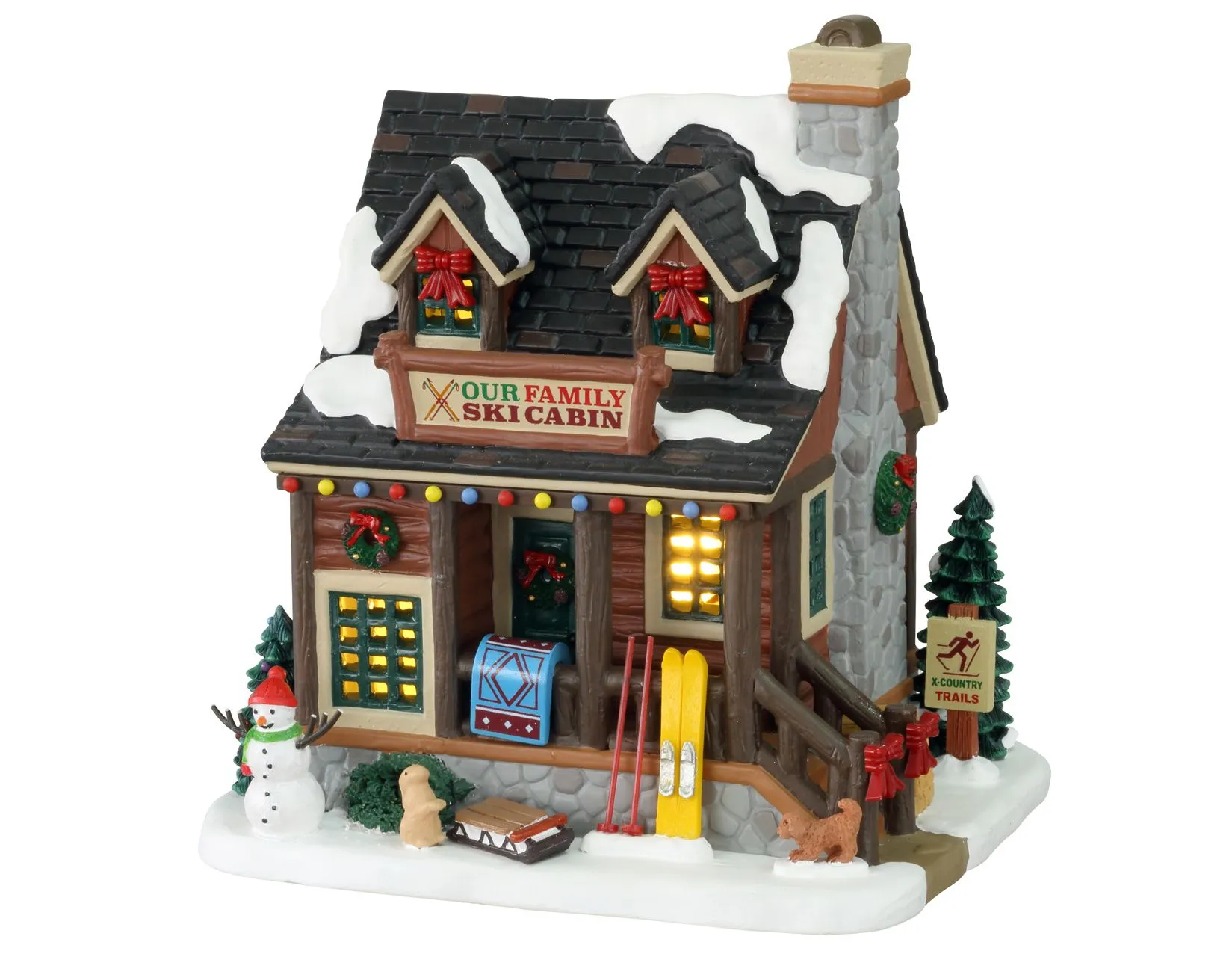 LEMAX OUR FAMILY SKI CABIN, B/O LED