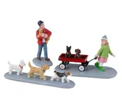 Lemax PUPPY PARADE, SET OF 3