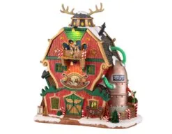 LEMAX SANTA'S REINDEER TRAINING ACADEMY, B/O LED