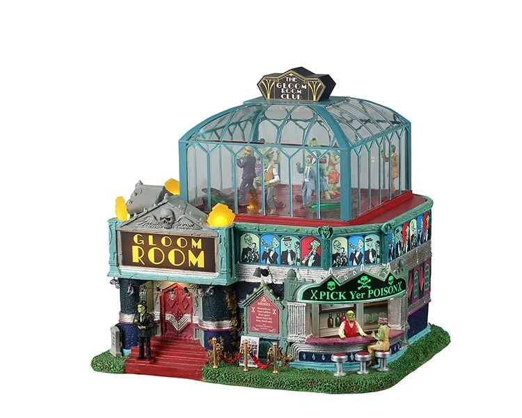 Lemax THE GLOOM ROOM CLUB, WITH 4.5V ADAPTOR