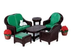 LEMAX WICKER LAWN SET, SATZ VON 8