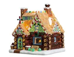 LEMAX YULE LOG CABIN, B/O (4.5V)
