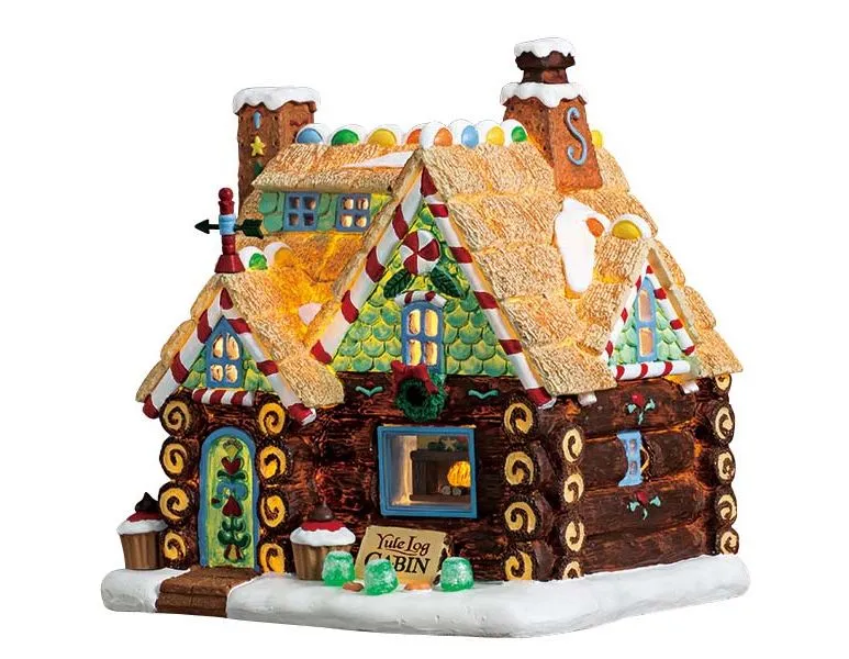 LEMAX YULE LOG CABIN, B/O (4.5V)